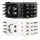Hunde Lederhalsband mit Spitzen Nieten 7,5cm Breit Weiß XL 56-64cm