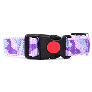 Hundehalsband Rosa-Lila-Silber