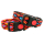 Collar de perro en aspecto indio 34-54cm 25mm rojo