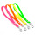 Neon Biothane Kurzführer genietet Neon Rosa 16mm