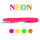 Neon Biothane Hundeleine genietet