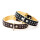 Lederhalsband Elegant mit Nieten Schwarz 56cm / 30mm