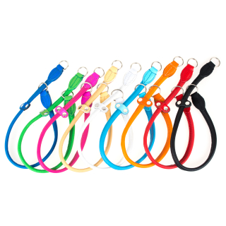 Rundlederhalsband Hellblau 35cm / 6mm