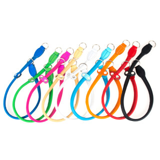 Rundlederhalsband Orange 75cm / 12mm
