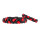 Geflochtenes Lederhalsband 50cm / 25mm Schwarz