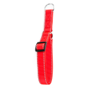Reflektor Dressurhalsband mit Stoppring Rot 44-74cm / 20mm