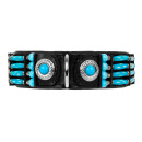 Lederhalsband Blue River 50cm/25mm