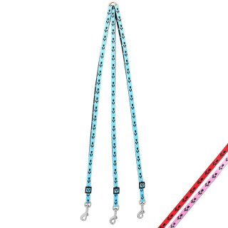 Koppel 3 mini with paws pink