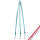 Koppel 3 mini with paws light blue