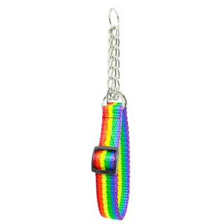 Rainbow pull collar with pull chain 34-54cm / 20mm
