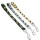 Laisse courte camouflage 20mm vert/noir/crème