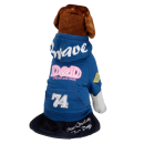 D&amp;D Hundepullover mit Kapuze Dunkelblau M (31 cm)