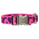 Hundehalsband Camouflage Neonrosa Alu-Max®