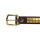 Lederhalsband Chesmu Gold-Messing Schwarz 55cm / 30mm