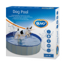Piscina para perros redonda azul