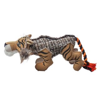 Tela cane giocattolo tigre