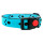 Collare per cani con zampe 20mm blu 34-54cm