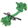 Play rope with knot green