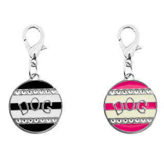 Dog tag DOG rhinestone