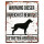 Warnschild Rottweiler weiß