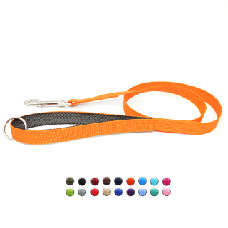 Hundeleine mit Gummierter Handschlaufe Lila