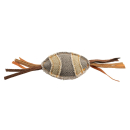 Cat toy canvas rugby gray