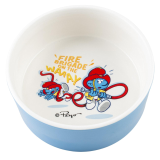 Ciotola per alimenti "I Puffi" Vigili del Fuoco Puffo bianco/blu 1500 ml