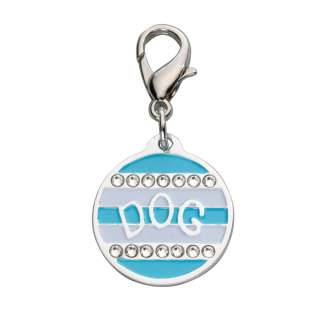 Targhetta per cane DOG con strass