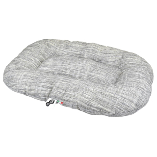 Ovale kissen gesteppt Cliff 60x43x7cm grau