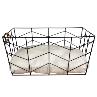 "Caviar" Panier métallique rectangulaire pour animaux domestiques