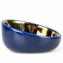 Ciotola di alimentazione Pietra Obliq blu/oro