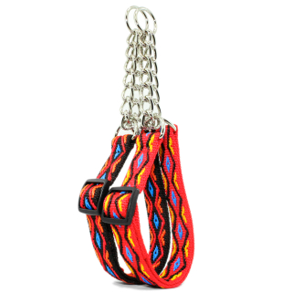 Zughalsband im Indianer Look 20mm 34-54cm Schwarz