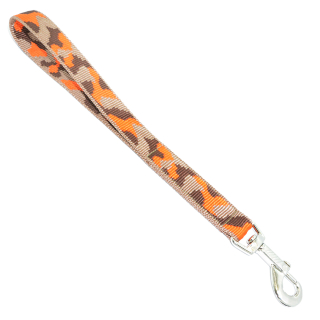 Kurzführer hellbraun/braun/orange 20mm